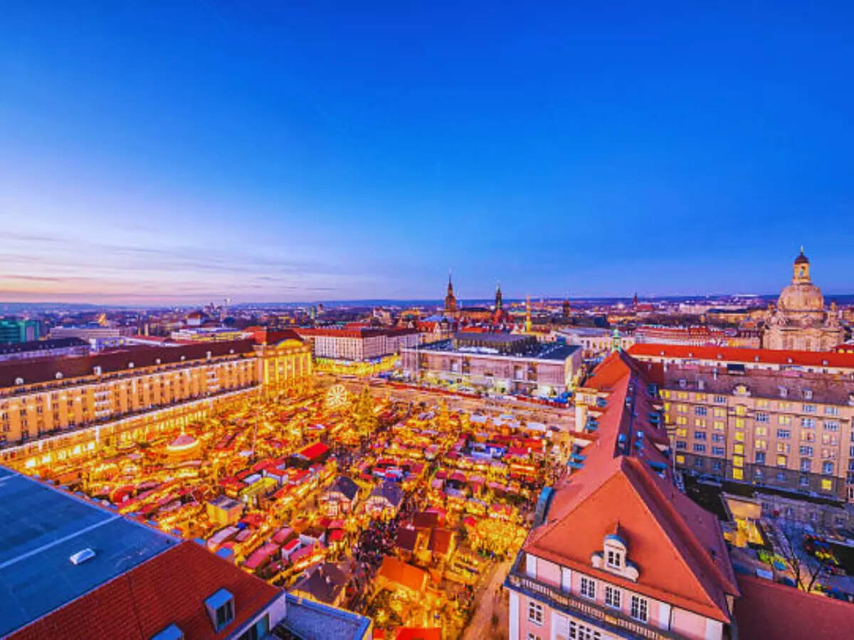 Striezelmarkt in Dresden, Germany