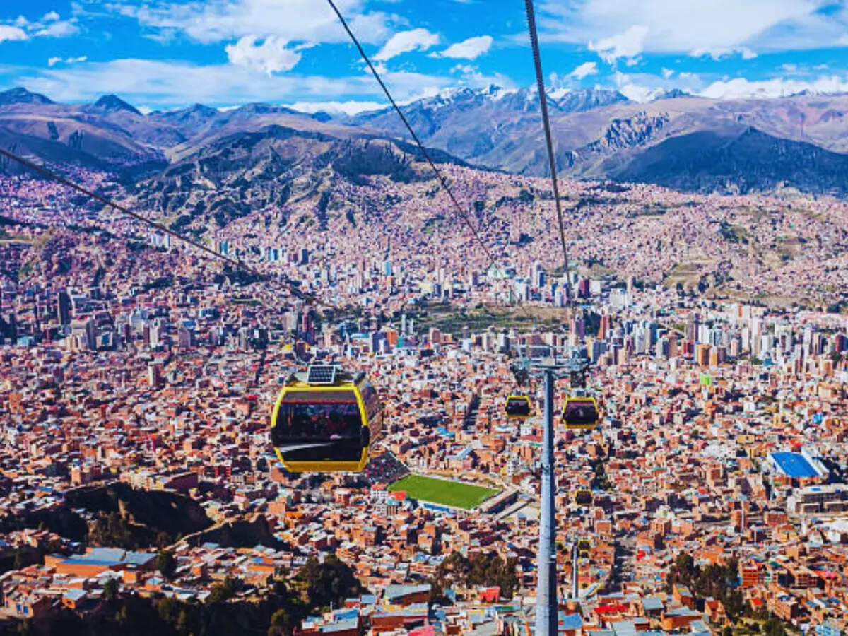 Cable car in La Paz Cable car in La Paz