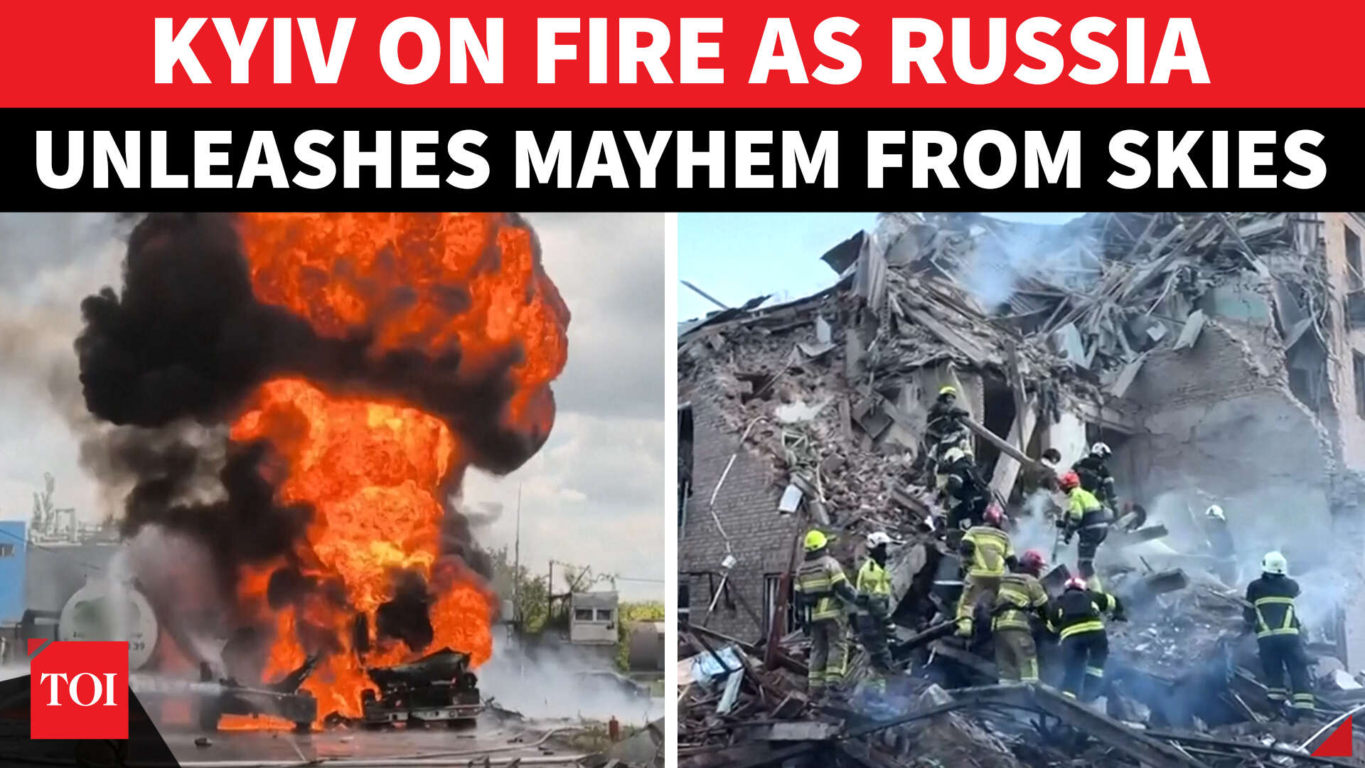 Mayhem In Kyiv As Russia Bombards Ukraine Capital; Over Two Dozen Killed In Huge Assault