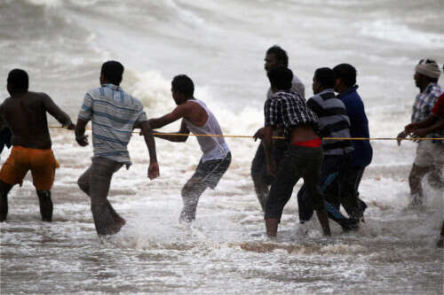 Cyclone Nilam hits TN, Andhra