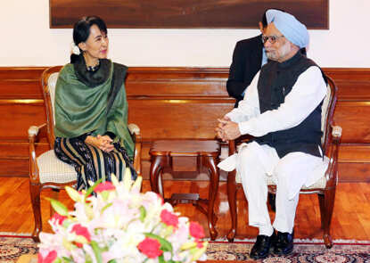 Aung San Suu Kyi in India