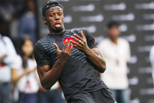 When Bolt beats Yuvraj in cricket