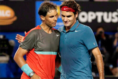 Rafael Nadal  and Roger Federer