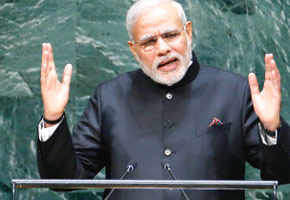 It&rsquo;s up to Pak to create right atmosphere for talks, Modi says at UNGA