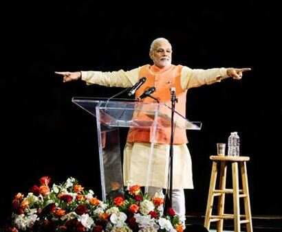 Modi charms Madison Square