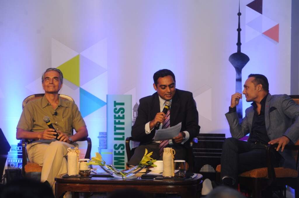 Upamanyu and Rahul in conversation with Nalin
