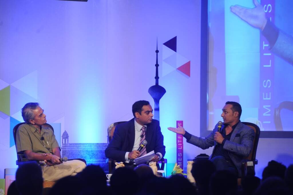 Upamanyu and Rahul in conversation with Nalin