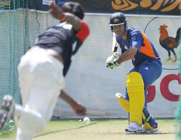 Australia's practice session