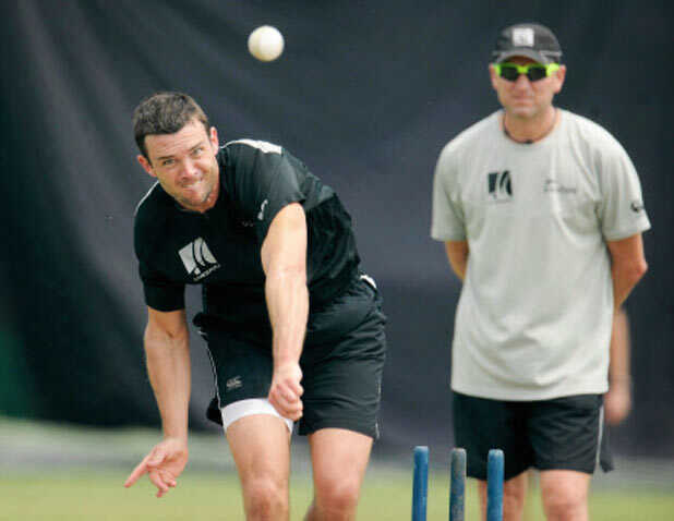 New Zealand's practice session