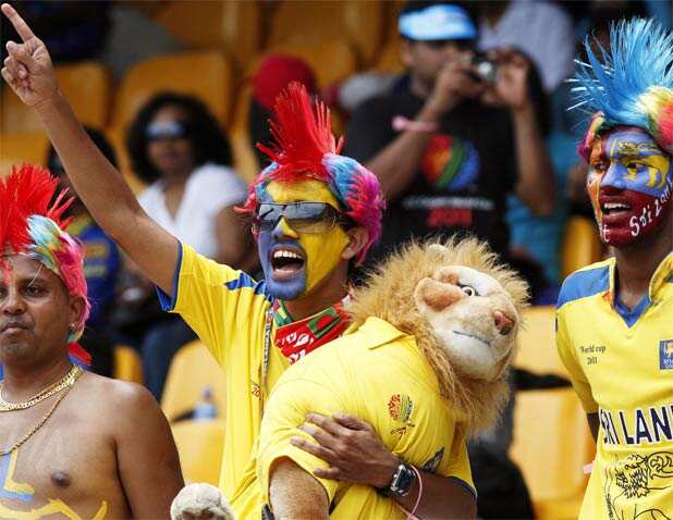 Colourful fans in Colombo