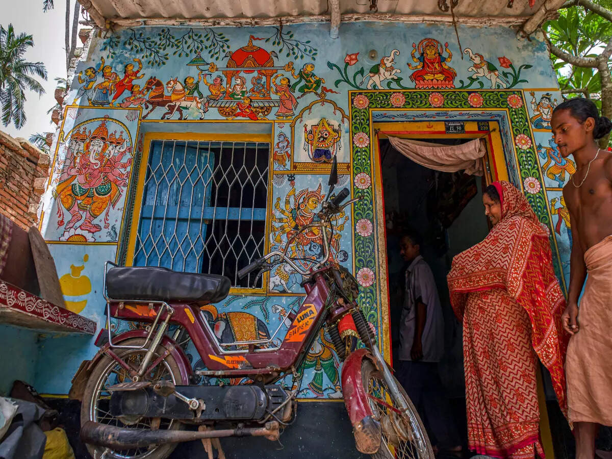 Artists' homes in Raghurajpur Artists' homes in Raghurajpur
