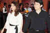 Madhuri with her hubby at the Bombay Times party