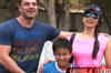 Spotted: Sohail, Malaika, Dino at a kids football match
