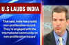 US praises India's non-proliferation record