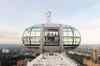 Olympic torch on the top of London Eye