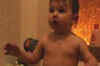 Funny baby makes a speech