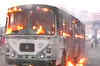 Protests over price rise in WB, govt bus torched