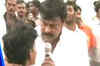 Chiranjeevi loses his cool during a public meeting