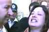 Libyan woman dragged away after rape claims