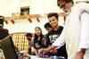 Big B turns DJ for a promotional event