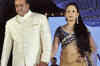 Sanjay Dutt and Manyata walk on the ramp