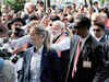 PM Modi greets Indian community outside his hotel in Hague