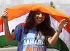 Fans cheer for Team India