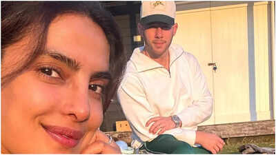 Priyanka Chopra and Nick Jonas share cozy fireside moments - video