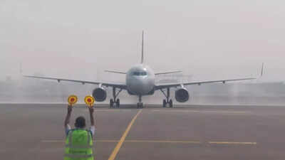 IndiGo's historic 'validation flight' marks 1st landing at Navi Mumbai Airport