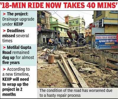 Tolly-Behala link left in a shambles