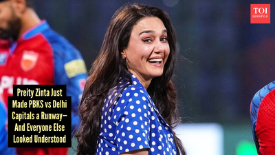 Preity Zinta turns PK vs DC&rsquo;s match into a vintage polka dot moment, where jerseys didn&rsquo;t stand a chance