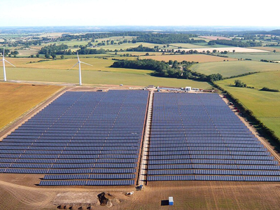 They brought 40 sheep to graze near a solar plant, and showed how solar farms can share land with grazing