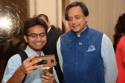 Shashi Tharoor's book launch at Trident hotel in Hyderabad