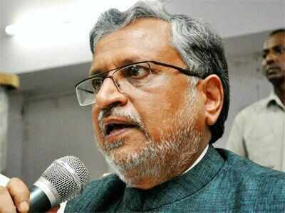Sushil Modi slams Lalu, Nitish for shedding 'fake tears'