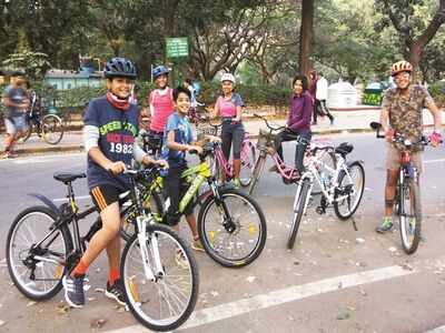 City kids take the cycling route for annual school trip
