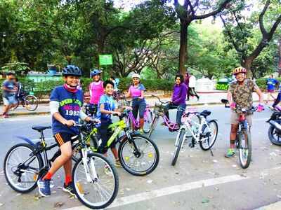 City kids take the cycling route for annual school trip