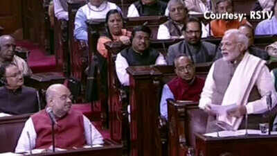 PM Modi attacks Congress in RS over emergency; says BJP wants a New India