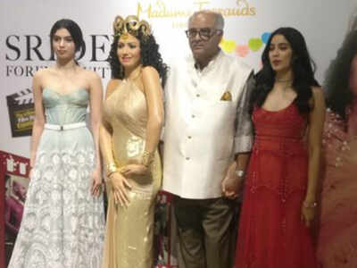 Sridevi&rsquo;s wax statue unveiled at Madame Tussauds in Singapore