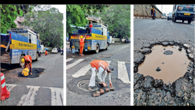 Pune: 450 complaints of potholed, damaged roads in four days