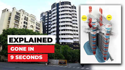 Noida's Supertech twin tower demolition: Black box, red bulb, green switch &mdash; last 60 seconds before blast