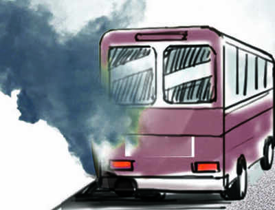 Hit by bus, youth dies in Ujjain: Bus set ablaze by mob